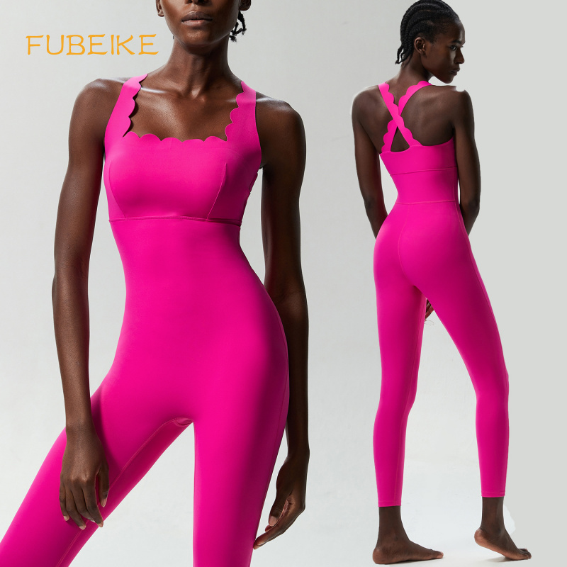 Yoga Fitness Jumpsuit - FUBEIKE маленькая волна красота спины Йога