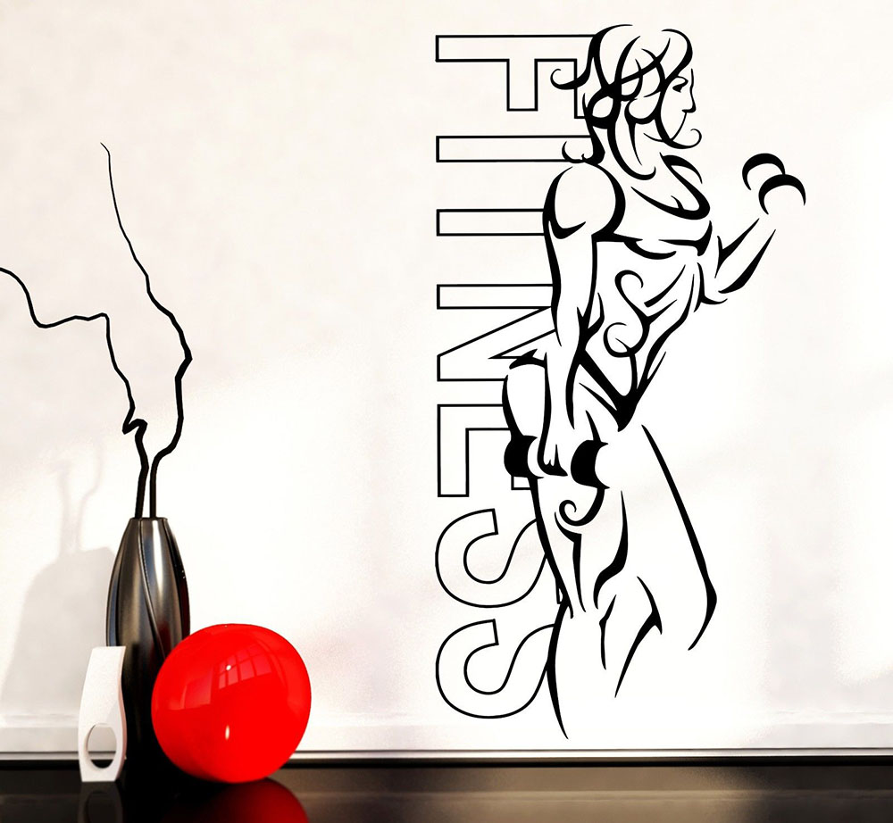 Yoga Health & Fitness Centre - Виниловые наклейки на стену для фитнеса,
