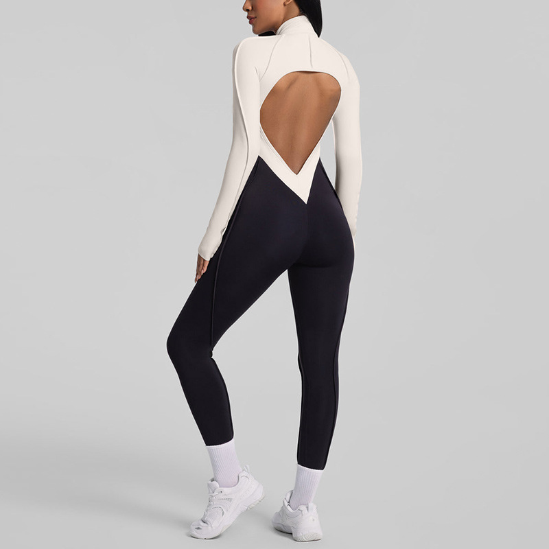 Yoga Fitness Jumpsuit - Спортивный комбинезон для йоги с вырезами