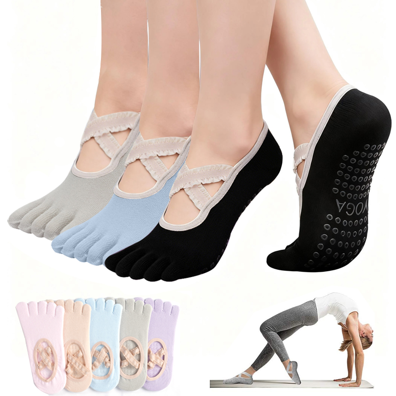 Yoga And Fitness Studio - Женские нескользящие носки для пилатеса с