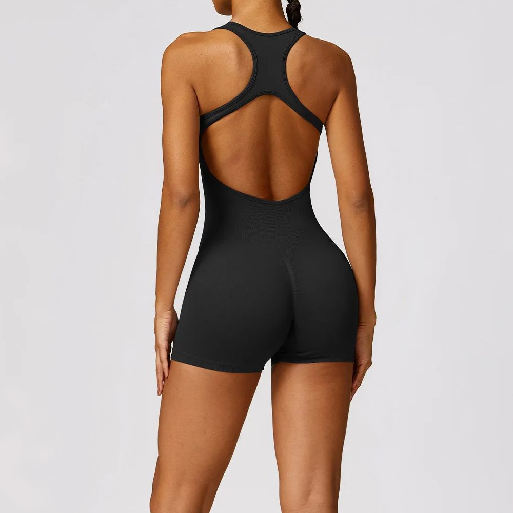 Yoga Fitness Jumpsuit - Сексуальный комбинезон для зала, женский тренировочный